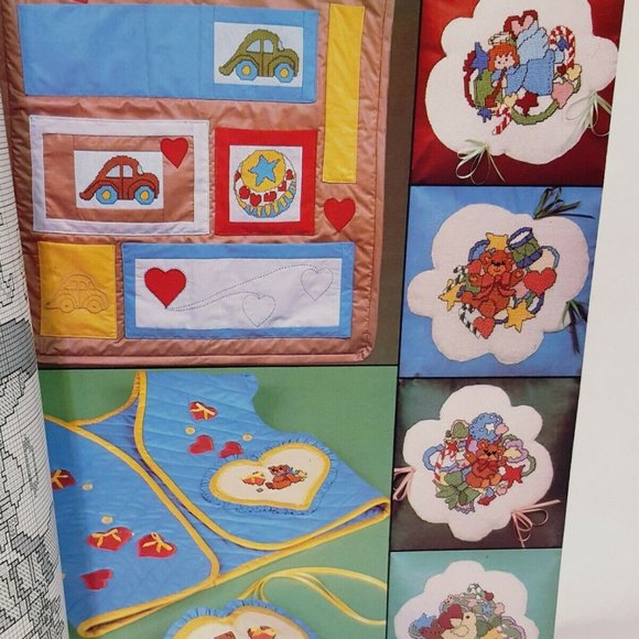A Teddy Bear Holiday Cross Stitch Sewing Book 1982 - Picture 3 of 12